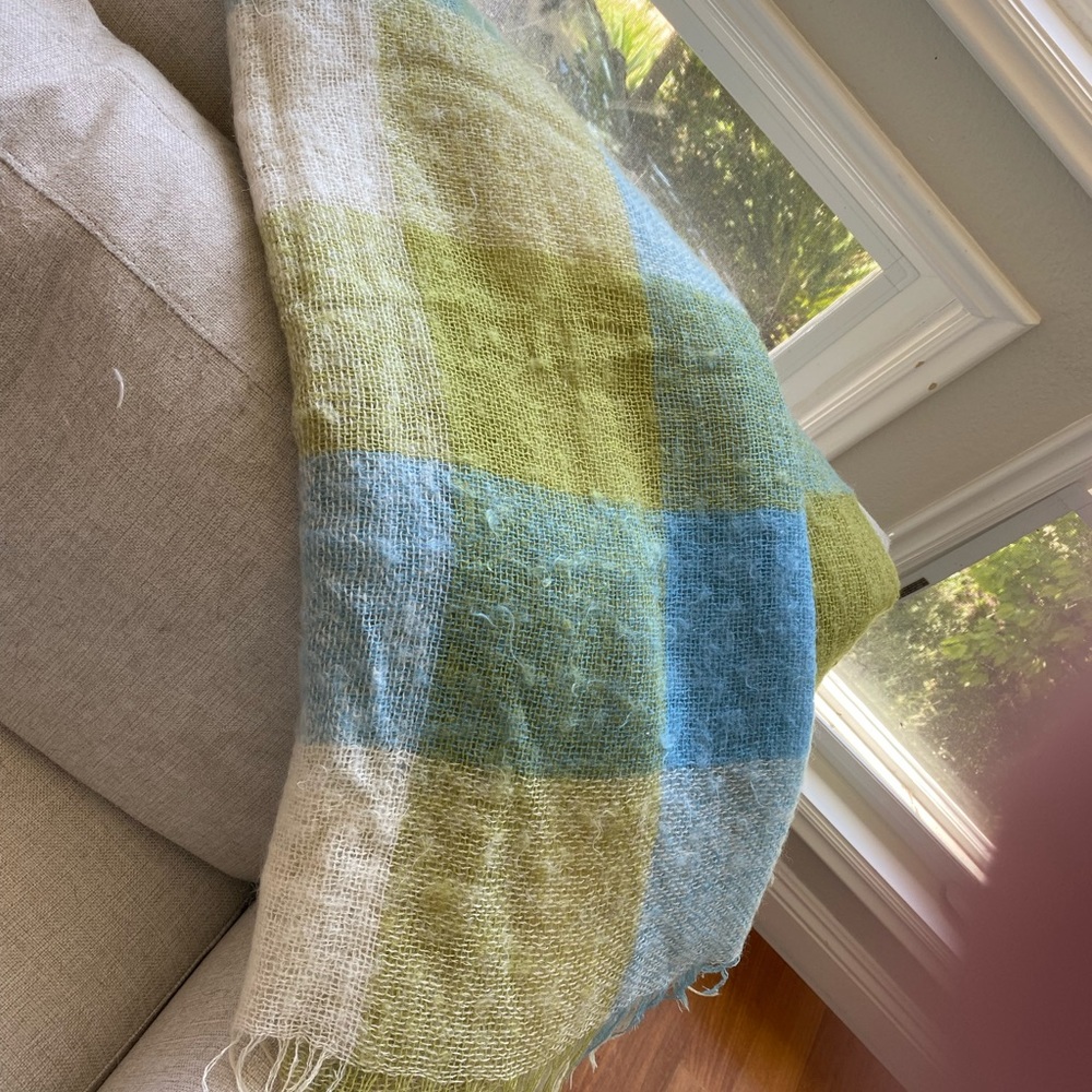 Avoca Irish Mohair and Wool throw blanket
